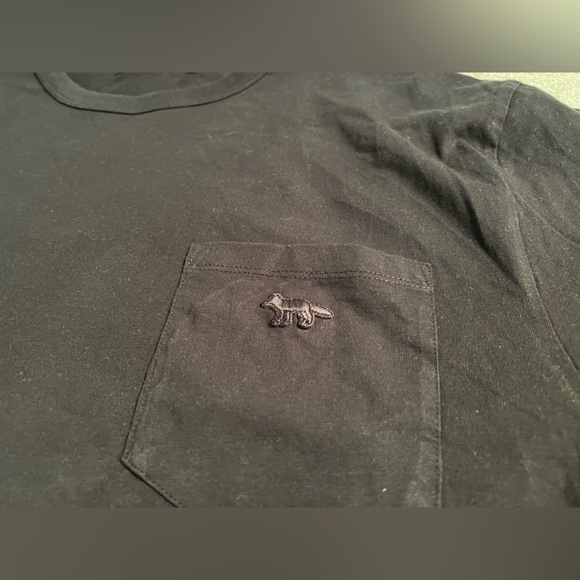 Black Maison Kitsune black t-shirt, XL - Picture 5 of 5